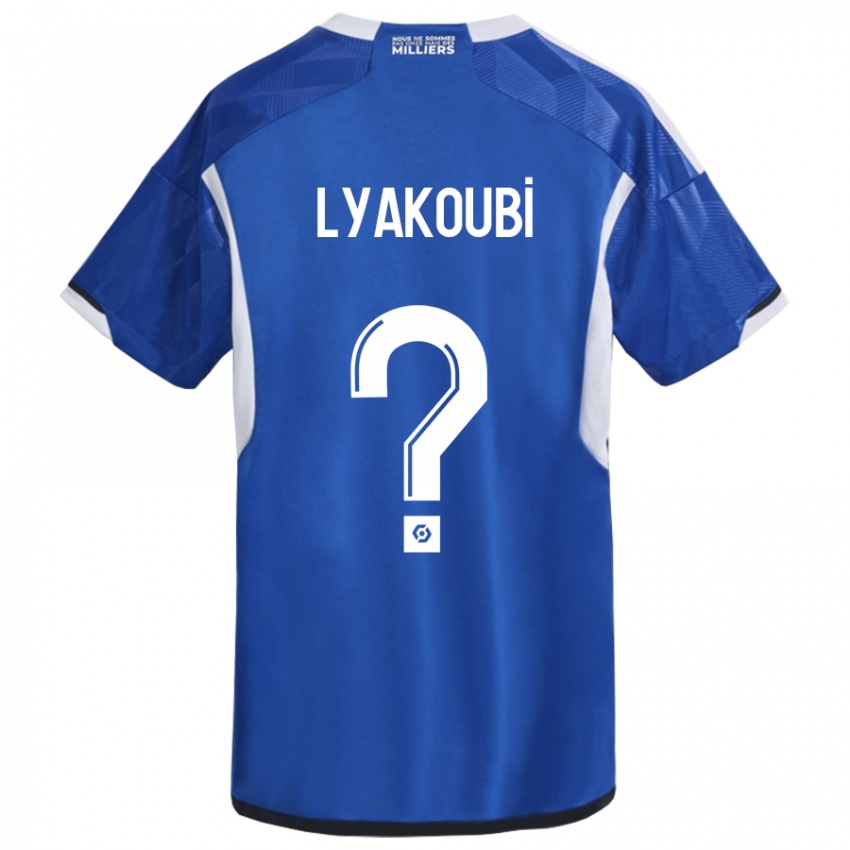 Gyermek Oussama Lyakoubi #0 Kék Hazai Jersey 2023/24 Mez Póló Ing