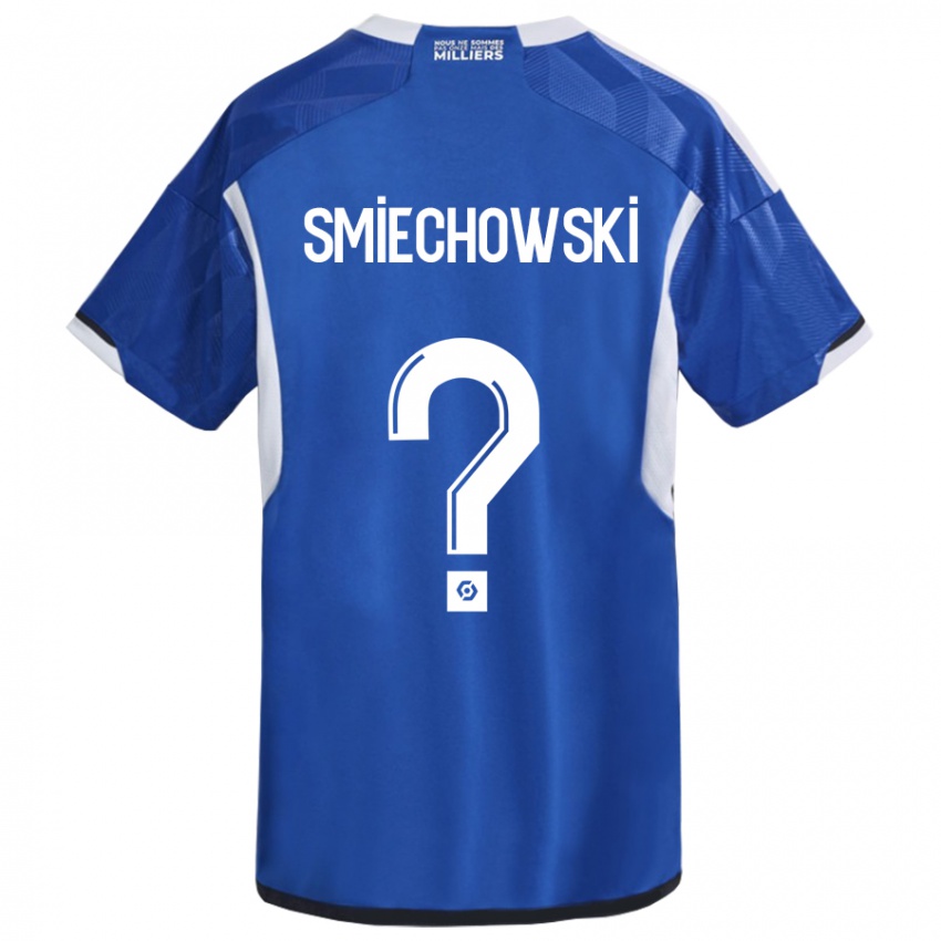 Gyermek Artur Smiechowski #0 Kék Hazai Jersey 2023/24 Mez Póló Ing