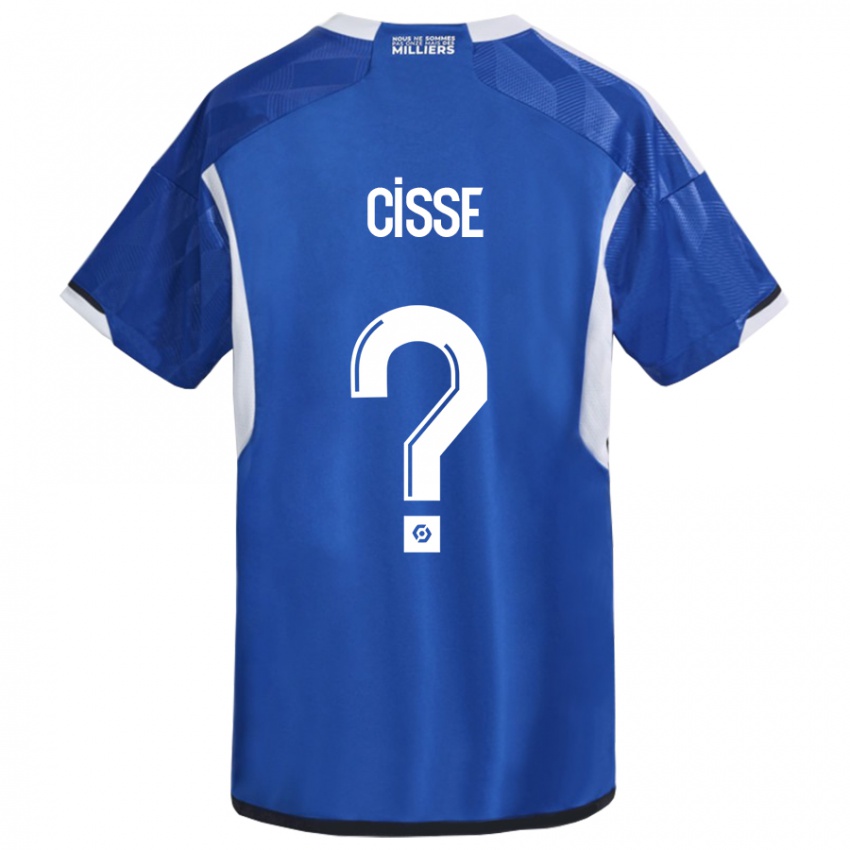 Gyermek Louis Cisse #0 Kék Hazai Jersey 2023/24 Mez Póló Ing