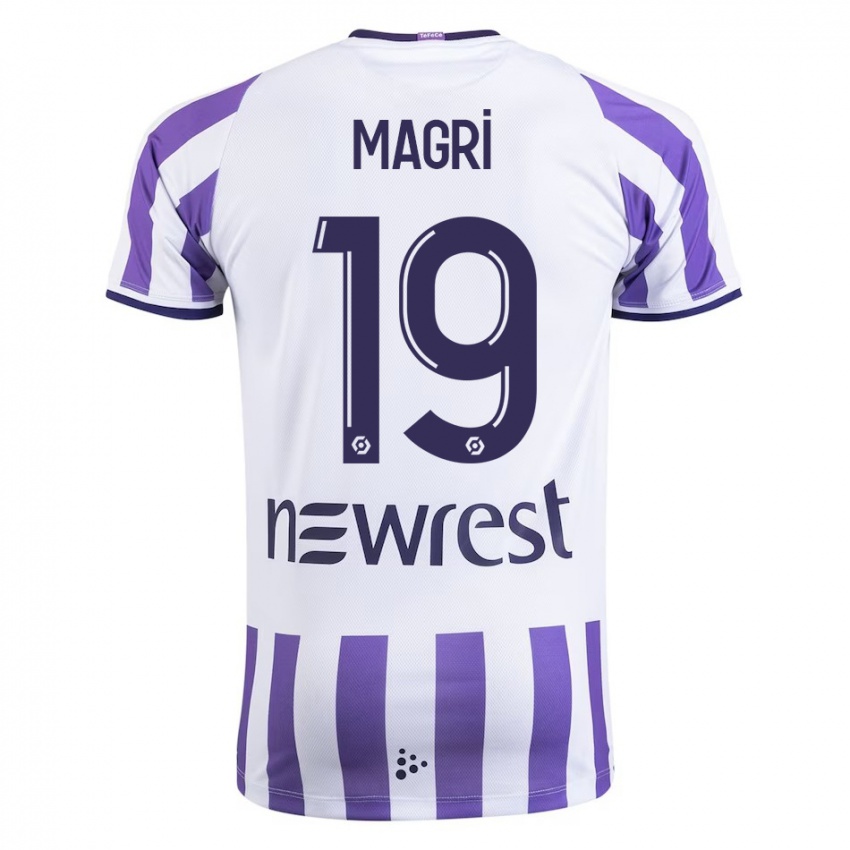 Gyermek Frank Magri #19 Fehér Hazai Jersey 2023/24 Mez Póló Ing