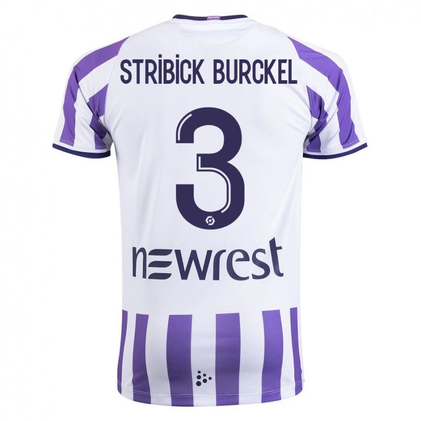 Gyermek Laetitia Stribick-Burckel #3 Fehér Hazai Jersey 2023/24 Mez Póló Ing