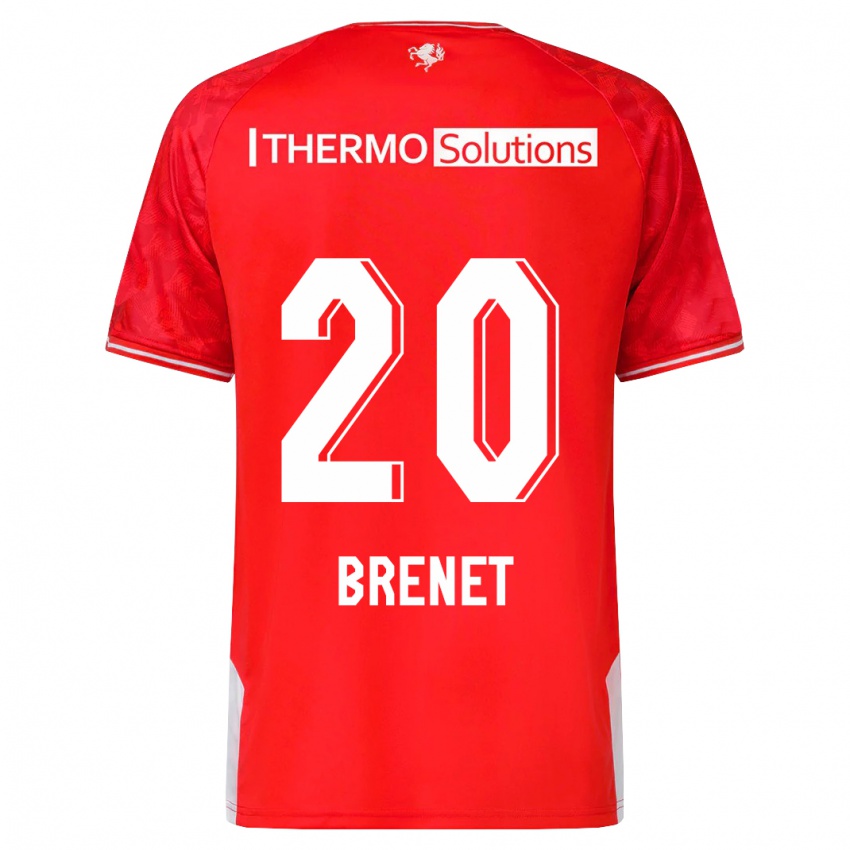 Gyermek Joshua Brenet #20 Piros Hazai Jersey 2023/24 Mez Póló Ing