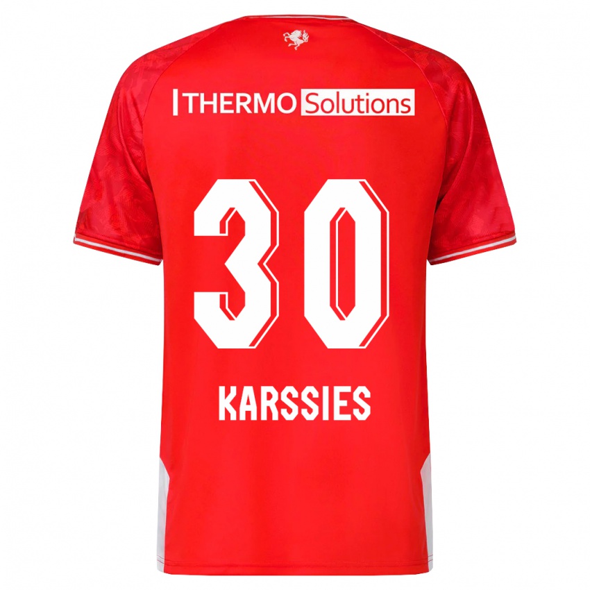 Gyermek Sam Karssies #30 Piros Hazai Jersey 2023/24 Mez Póló Ing