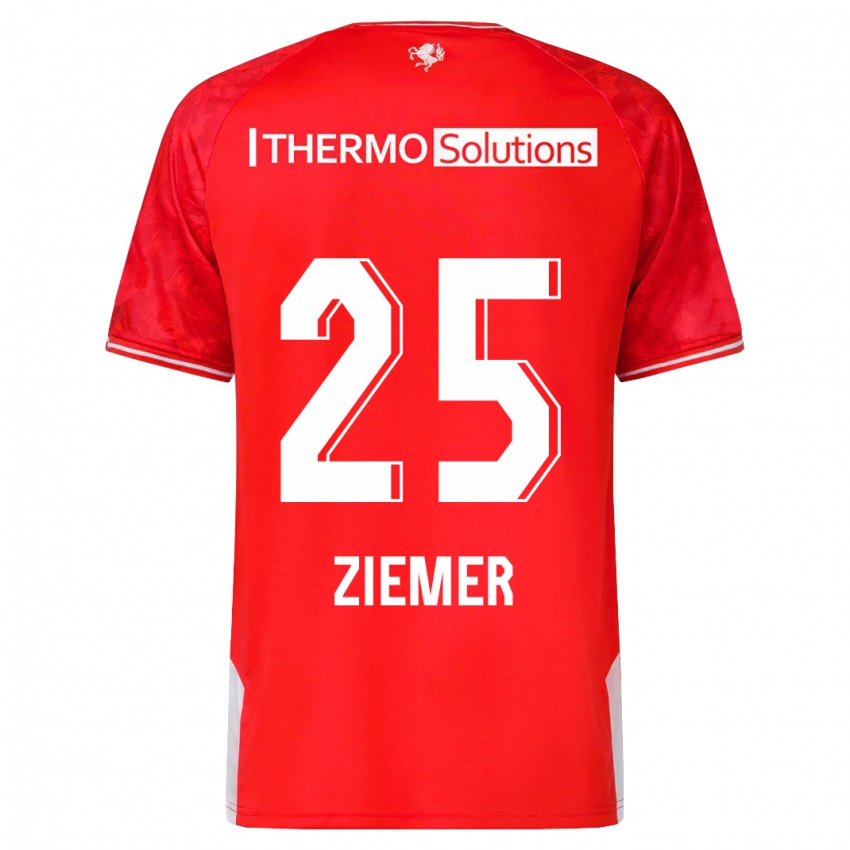 Gyermek Taylor Ziemer #25 Piros Hazai Jersey 2023/24 Mez Póló Ing