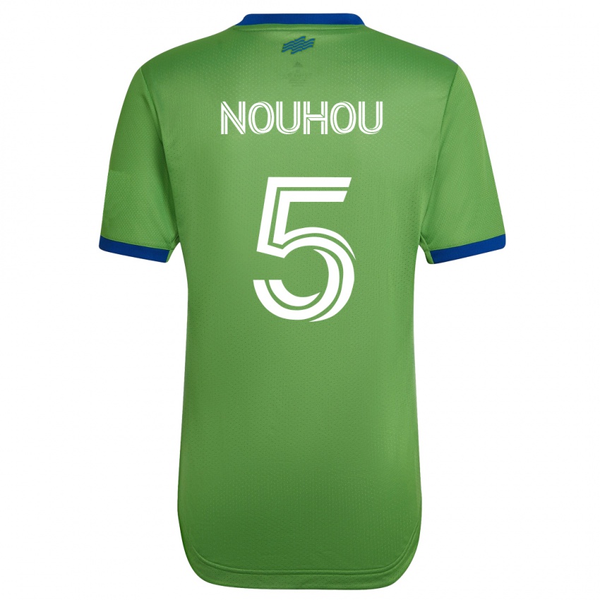 Gyermek Nouhou #5 Zöld Hazai Jersey 2023/24 Mez Póló Ing