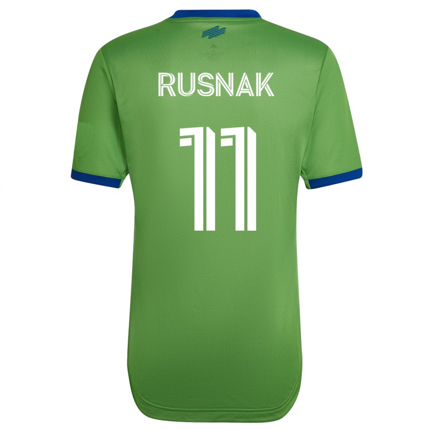 Gyermek Albert Rusnák #11 Zöld Hazai Jersey 2023/24 Mez Póló Ing