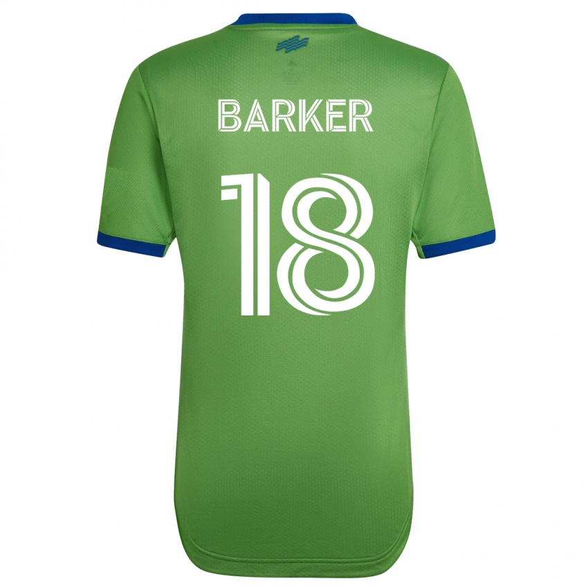 Gyermek Alicia Barker #18 Zöld Hazai Jersey 2023/24 Mez Póló Ing