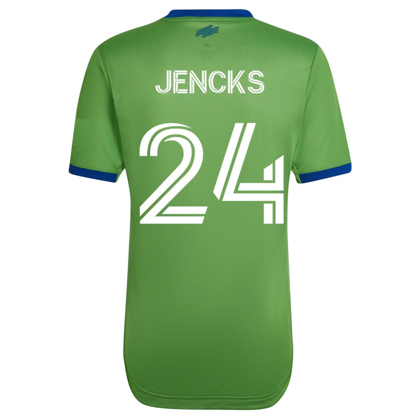 Gyermek India Jencks #24 Zöld Hazai Jersey 2023/24 Mez Póló Ing