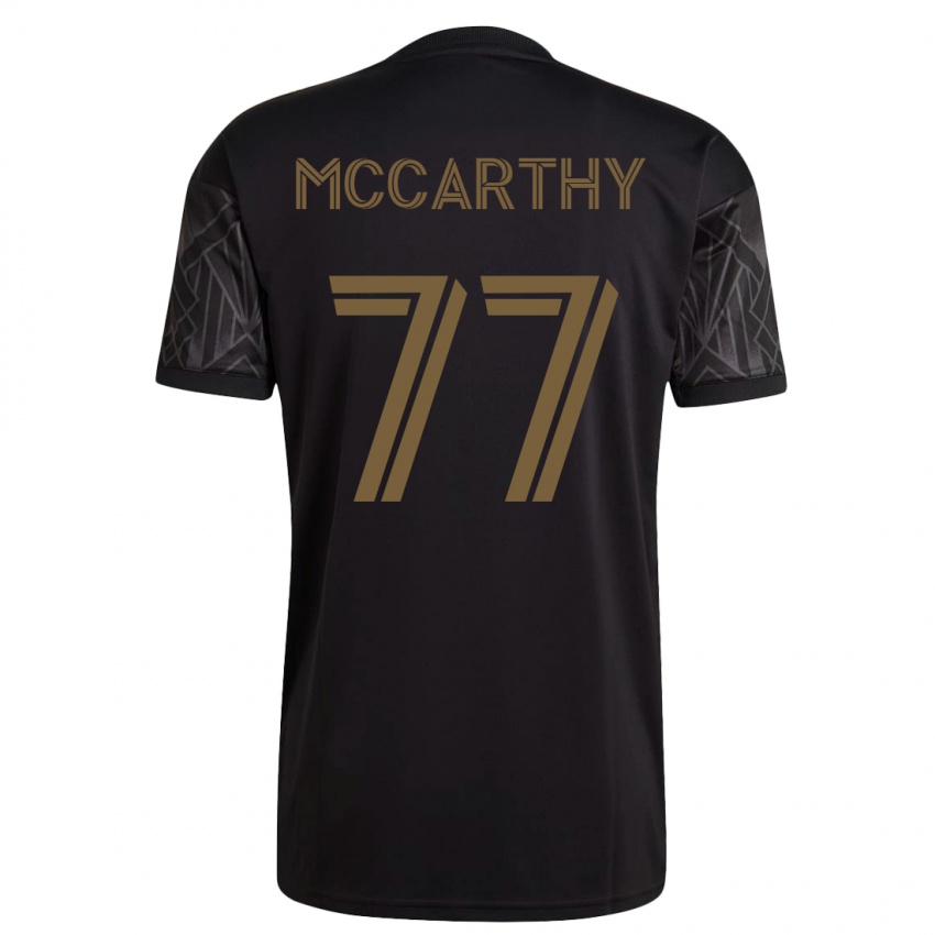 Gyermek John Mccarthy #77 Fekete Hazai Jersey 2023/24 Mez Póló Ing