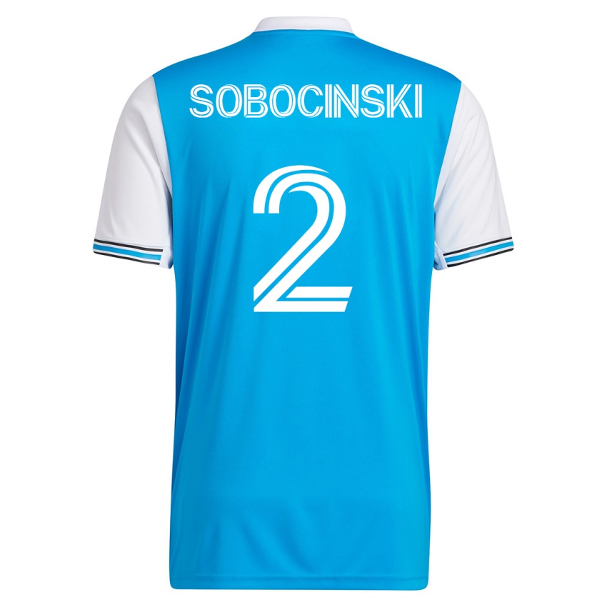 Gyermek Jan Sobocinski #2 Kék Hazai Jersey 2023/24 Mez Póló Ing