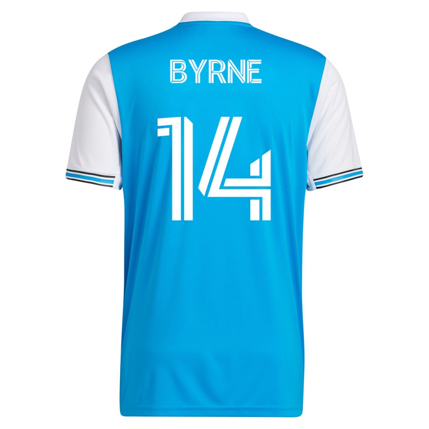 Gyermek Nathan Byrne #14 Kék Hazai Jersey 2023/24 Mez Póló Ing