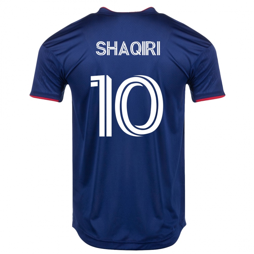 Gyermek Xherdan Shaqiri #10 Haditengerészet Hazai Jersey 2023/24 Mez Póló Ing