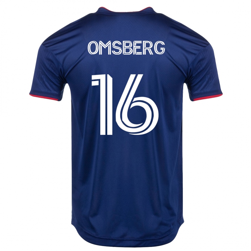 Gyermek Wyatt Omsberg #16 Haditengerészet Hazai Jersey 2023/24 Mez Póló Ing