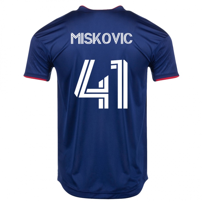 Gyermek Mihajlo Miskovic #41 Haditengerészet Hazai Jersey 2023/24 Mez Póló Ing