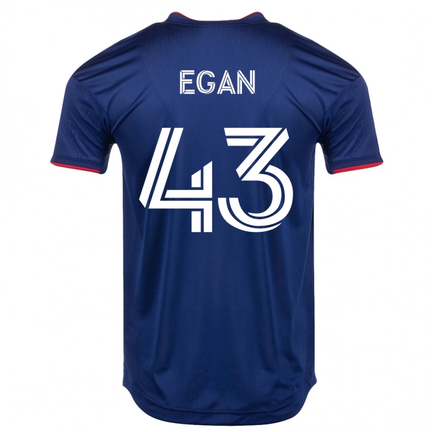 Gyermek Noah Egan #43 Haditengerészet Hazai Jersey 2023/24 Mez Póló Ing