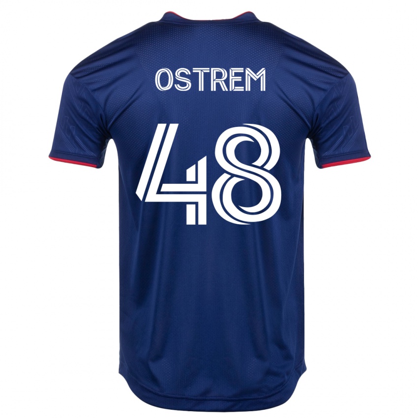 Gyermek Charlie Ostrem #48 Haditengerészet Hazai Jersey 2023/24 Mez Póló Ing