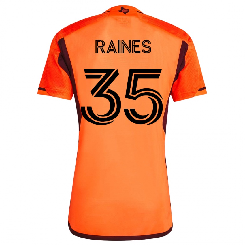 Gyermek Brooklyn Raines #35 Narancs Hazai Jersey 2023/24 Mez Póló Ing