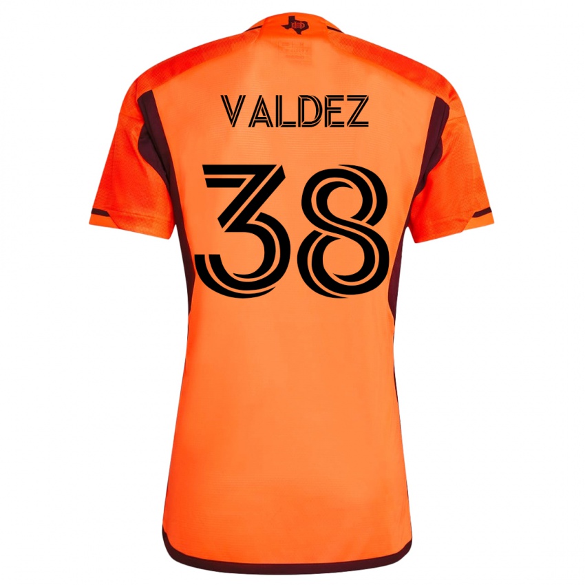 Gyermek Xavier Valdez #38 Narancs Hazai Jersey 2023/24 Mez Póló Ing