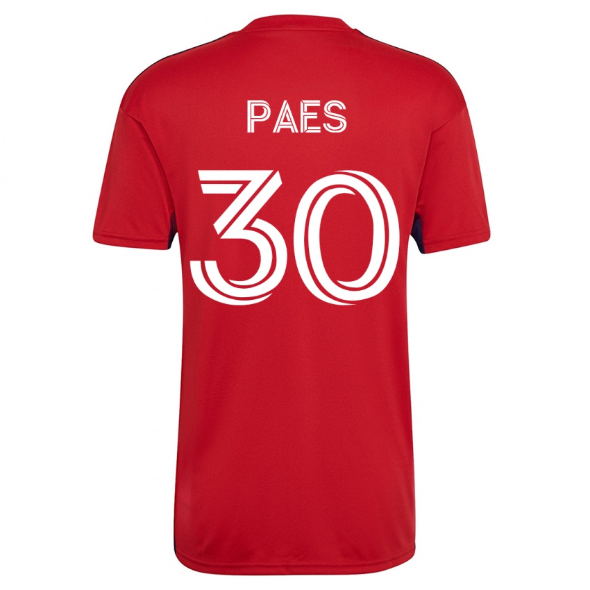 Gyermek Maarten Paes #30 Piros Hazai Jersey 2023/24 Mez Póló Ing