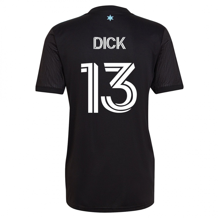 Gyermek Eric Dick #13 Fekete Hazai Jersey 2023/24 Mez Póló Ing