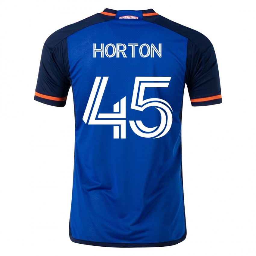 Gyermek Philip Horton #45 Kék Hazai Jersey 2023/24 Mez Póló Ing