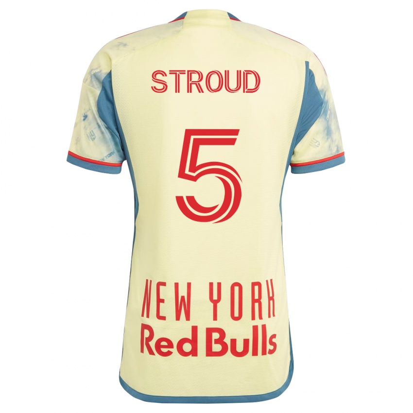 Gyermek Peter Stroud #5 Sárga Hazai Jersey 2023/24 Mez Póló Ing