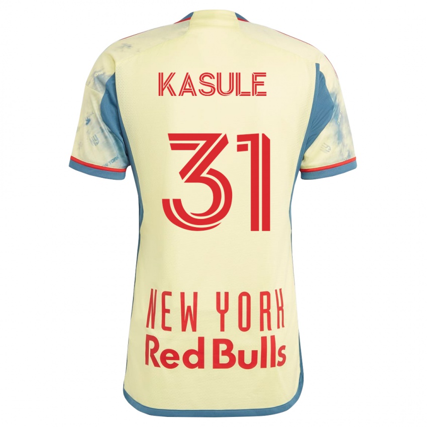 Gyermek Ibrahim Kasule #31 Sárga Hazai Jersey 2023/24 Mez Póló Ing