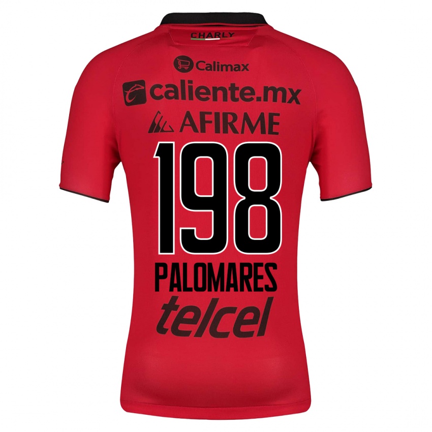 Gyermek Ramón Palomares #198 Piros Hazai Jersey 2023/24 Mez Póló Ing