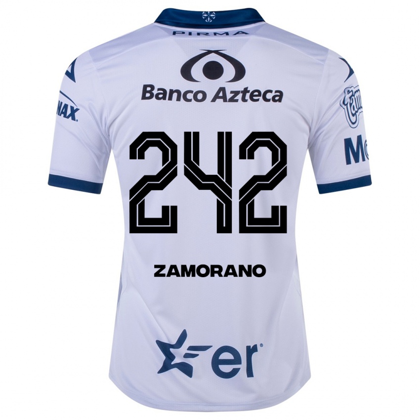 Gyermek Leonardo Zamorano #242 Fehér Hazai Jersey 2023/24 Mez Póló Ing