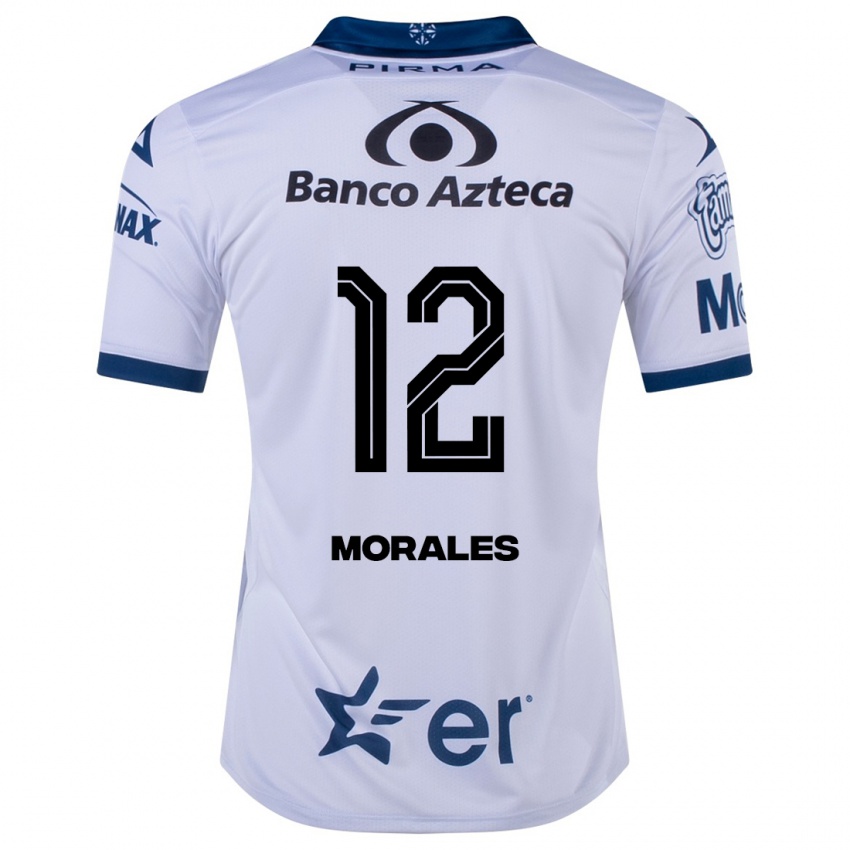 Gyermek Karla Morales #12 Fehér Hazai Jersey 2023/24 Mez Póló Ing