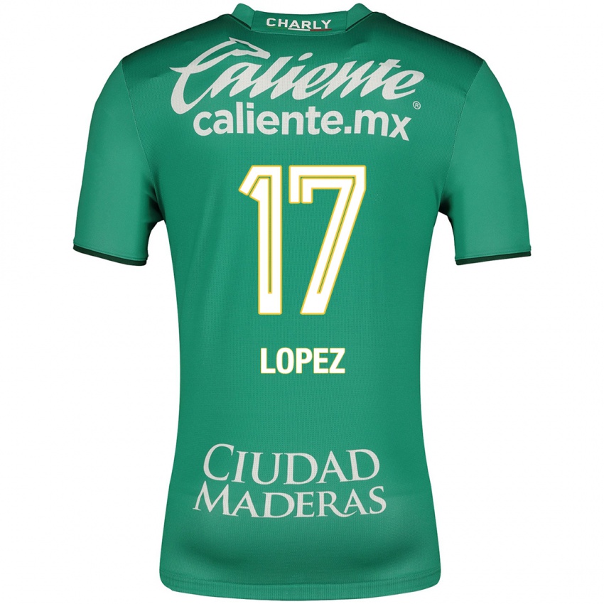 Gyermek Nicolas Lopez #17 Zöld Hazai Jersey 2023/24 Mez Póló Ing