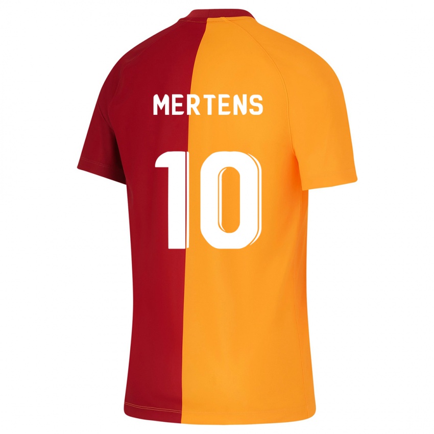 Gyermek Dries Mertens #10 Narancs Hazai Jersey 2023/24 Mez Póló Ing