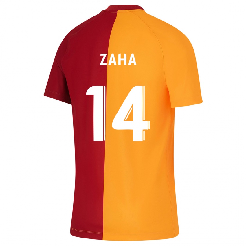 Gyermek Wilfried Zaha #14 Narancs Hazai Jersey 2023/24 Mez Póló Ing