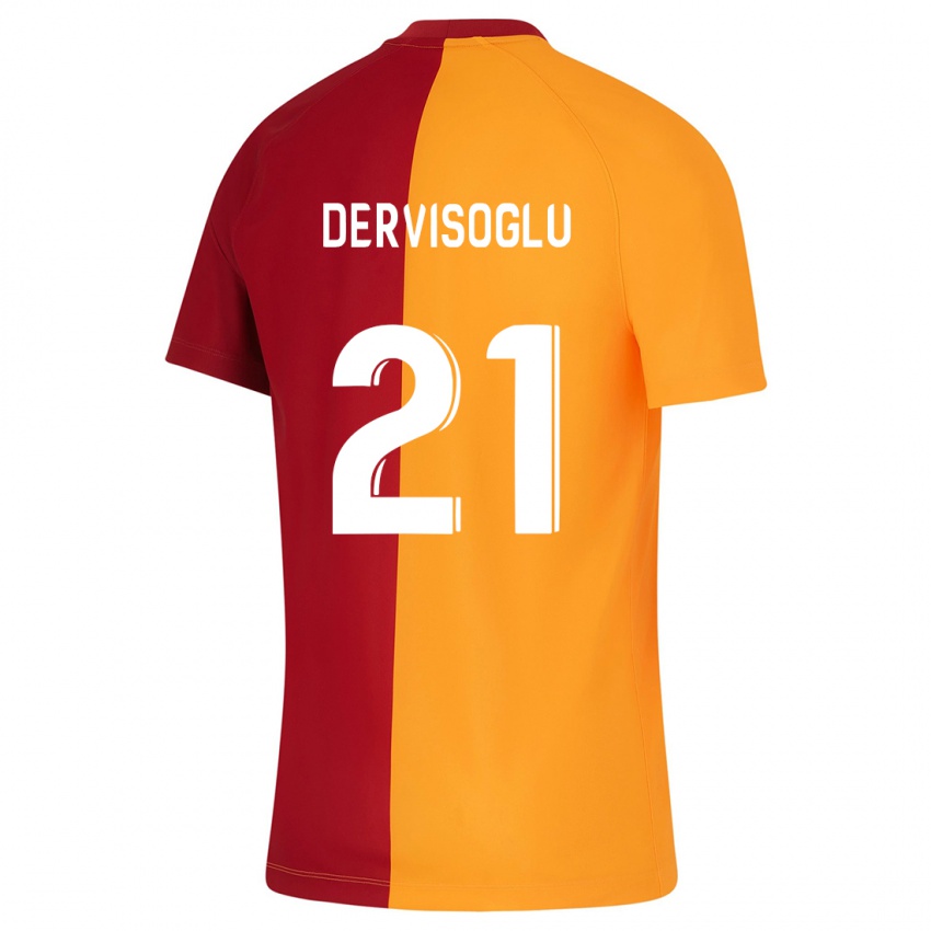 Gyermek Halil Dervişoğlu #21 Narancs Hazai Jersey 2023/24 Mez Póló Ing