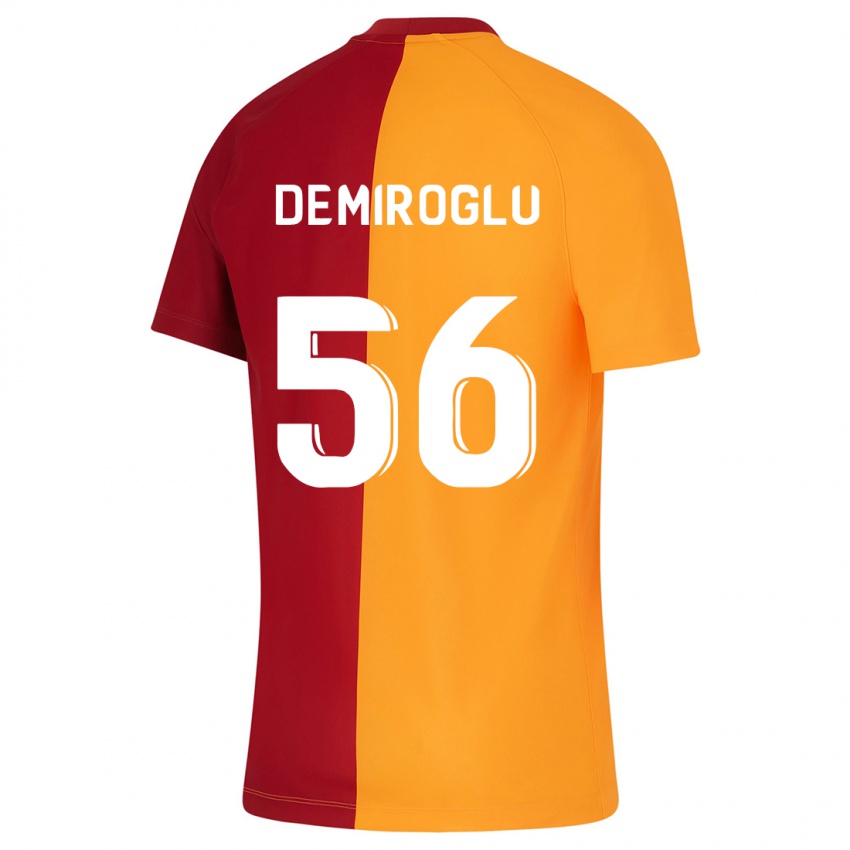 Gyermek Baran Demiroğlu #56 Narancs Hazai Jersey 2023/24 Mez Póló Ing