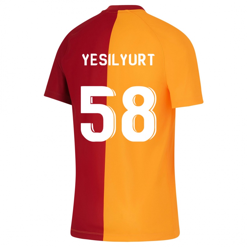 Gyermek Ali Yeşilyurt #58 Narancs Hazai Jersey 2023/24 Mez Póló Ing