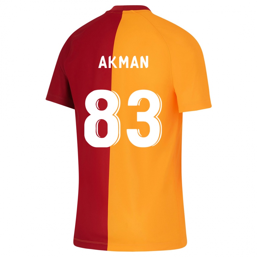 Gyermek Efe Akman #83 Narancs Hazai Jersey 2023/24 Mez Póló Ing