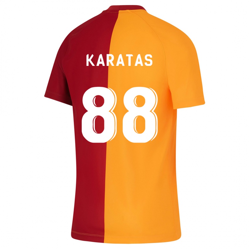 Gyermek Kazımcan Karataş #88 Narancs Hazai Jersey 2023/24 Mez Póló Ing