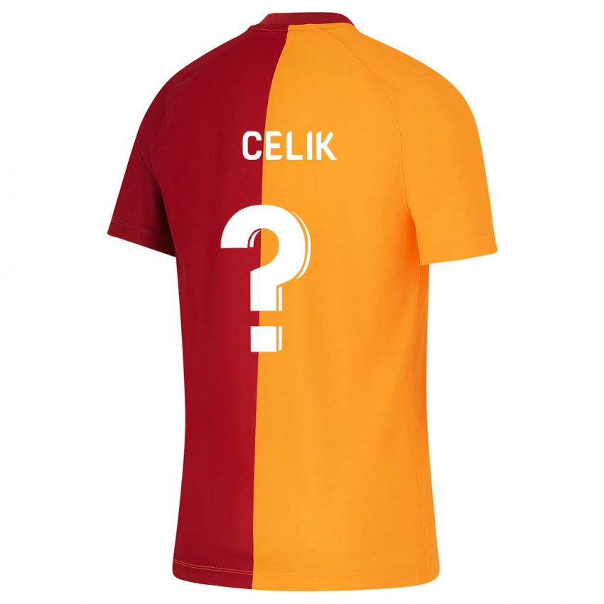 Gyermek Berke Celik #0 Narancs Hazai Jersey 2023/24 Mez Póló Ing