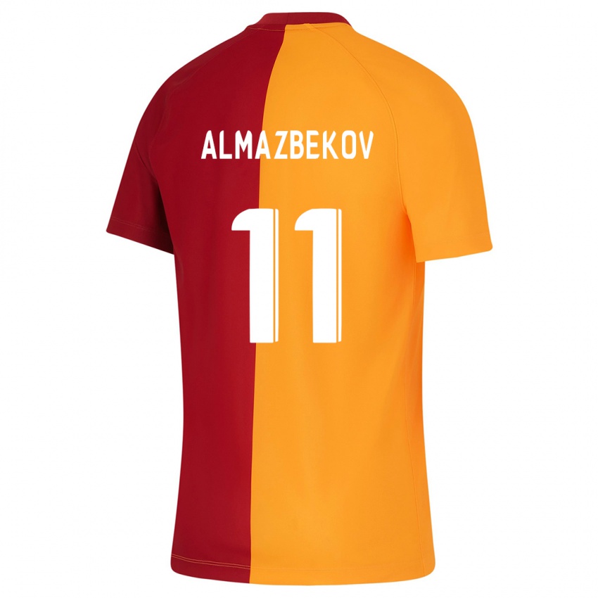 Gyermek Beknaz Almazbekov #11 Narancs Hazai Jersey 2023/24 Mez Póló Ing