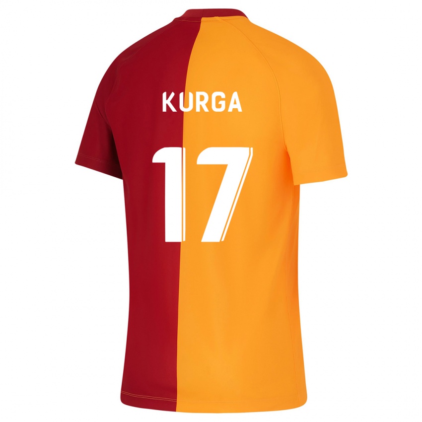 Gyermek Handan Kurğa #17 Narancs Hazai Jersey 2023/24 Mez Póló Ing