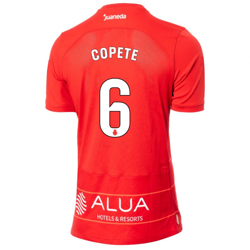 Gyermek José Copete #6 Piros Hazai Jersey 2023/24 Mez Póló Ing