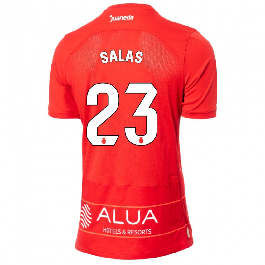 Gyermek Jan Salas #23 Piros Hazai Jersey 2023/24 Mez Póló Ing