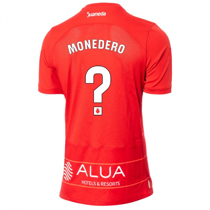 Gyermek Marc Monedero #0 Piros Hazai Jersey 2023/24 Mez Póló Ing