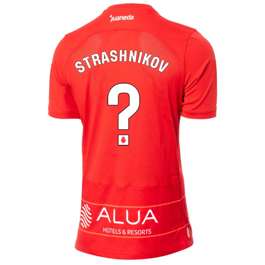 Gyermek Nikolay Strashnikov #0 Piros Hazai Jersey 2023/24 Mez Póló Ing