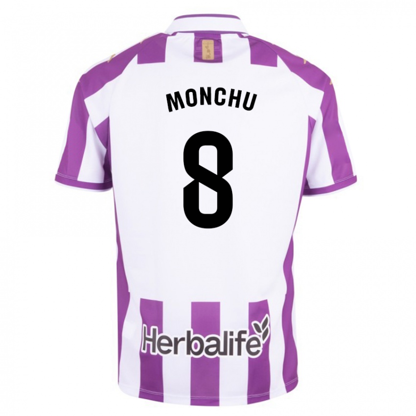 Gyermek Monchu #8 Lila Hazai Jersey 2023/24 Mez Póló Ing