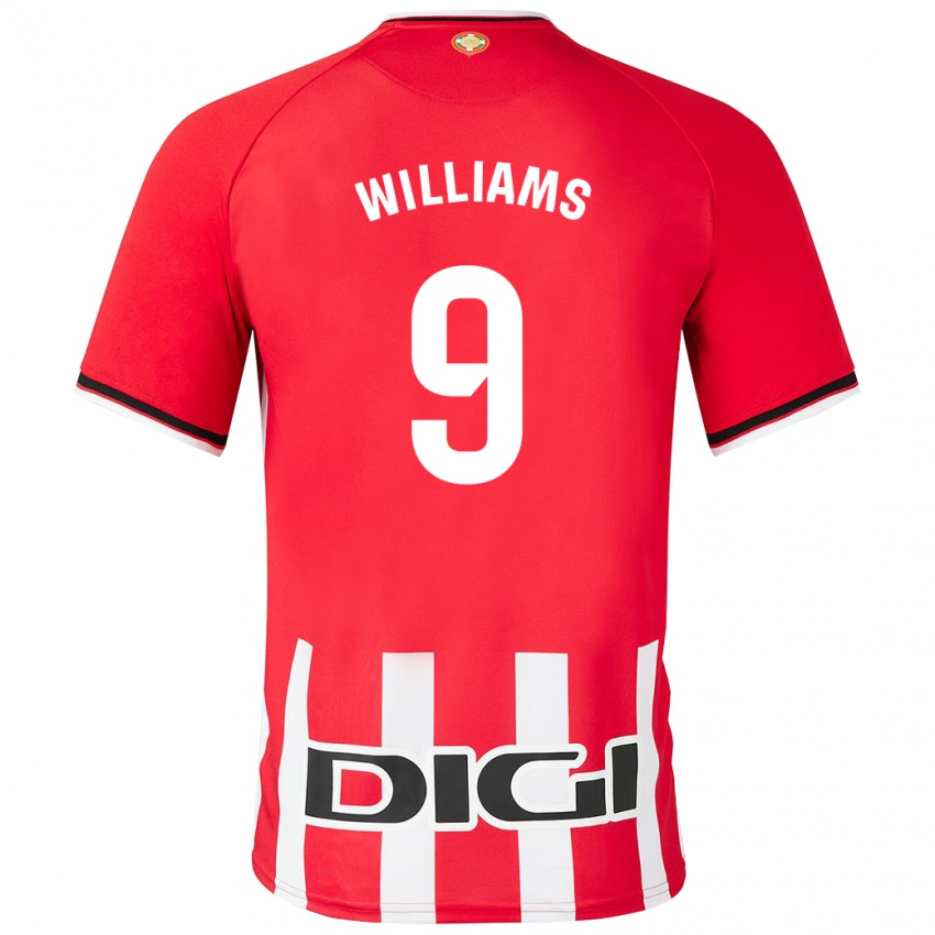 Gyermek Iñaki Williams #9 Piros Hazai Jersey 2023/24 Mez Póló Ing