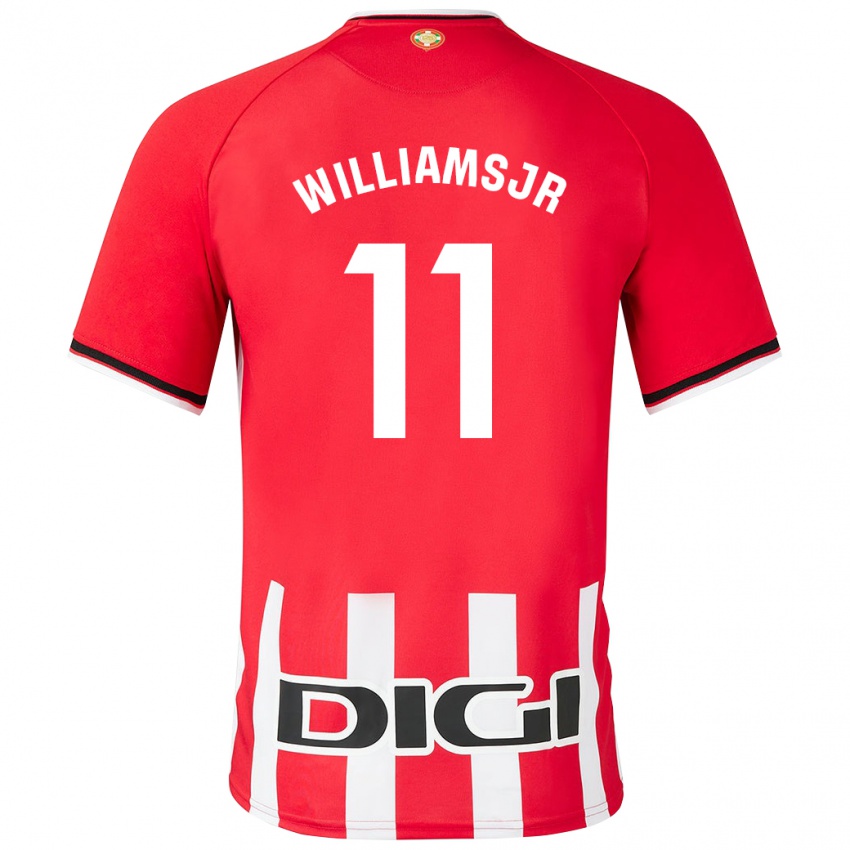 Gyermek Nico Williams #11 Piros Hazai Jersey 2023/24 Mez Póló Ing