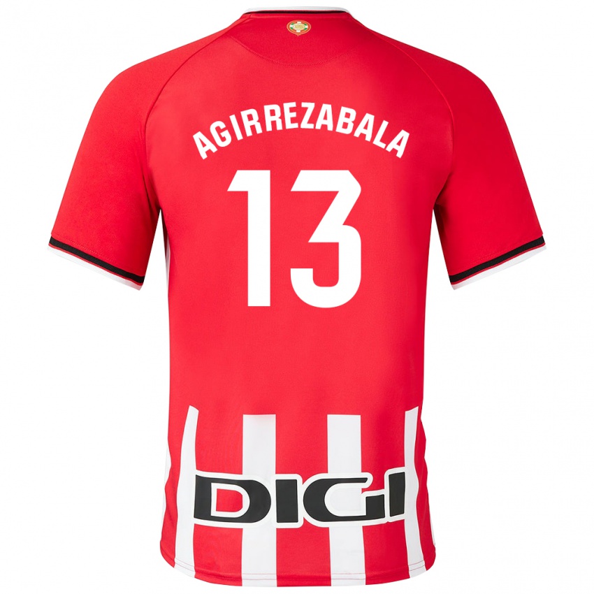 Gyermek Julen Agirrezabala #13 Piros Hazai Jersey 2023/24 Mez Póló Ing