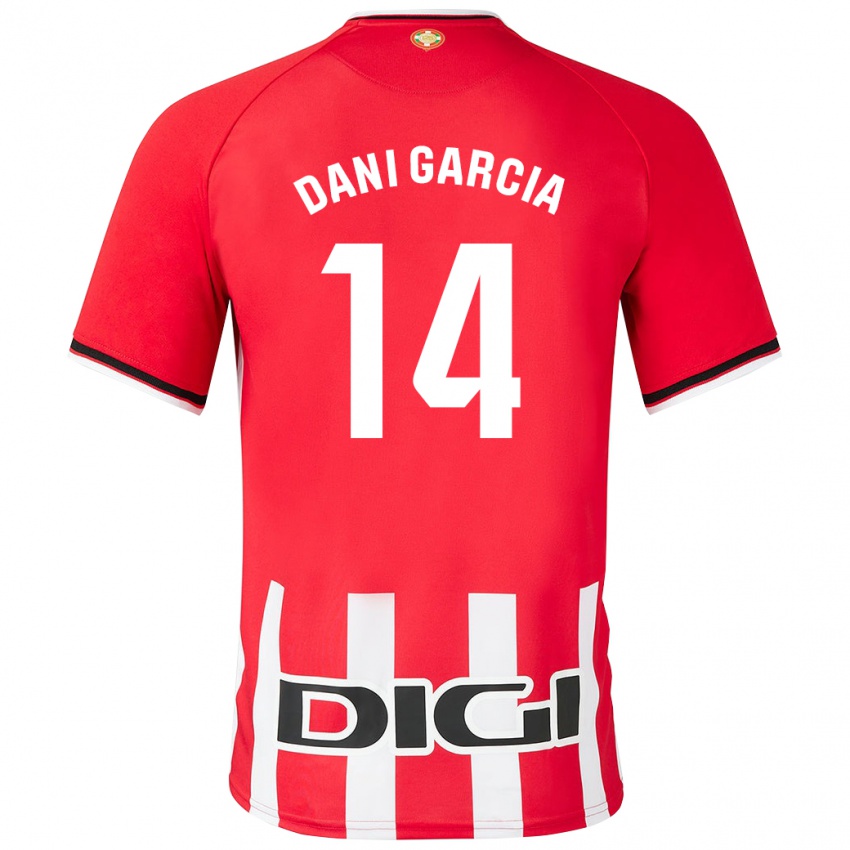 Gyermek Dani García #14 Piros Hazai Jersey 2023/24 Mez Póló Ing